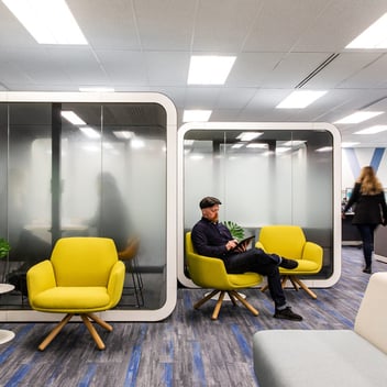 Framery booths in an office
