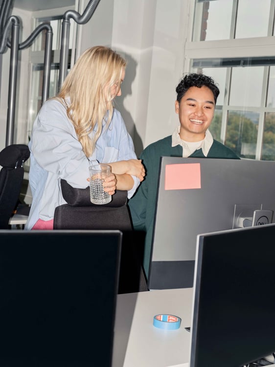 Mobile app development team in office in orange county