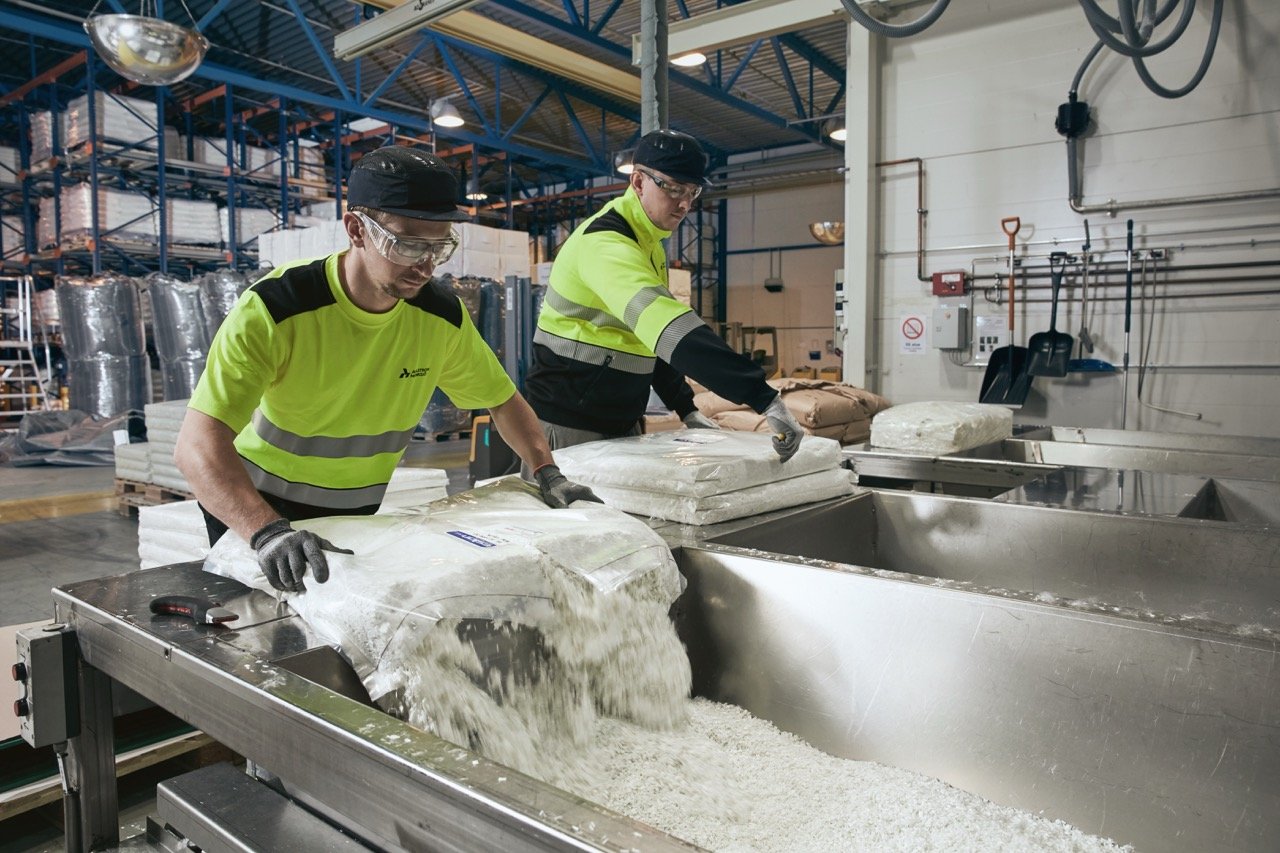 People working in a factory