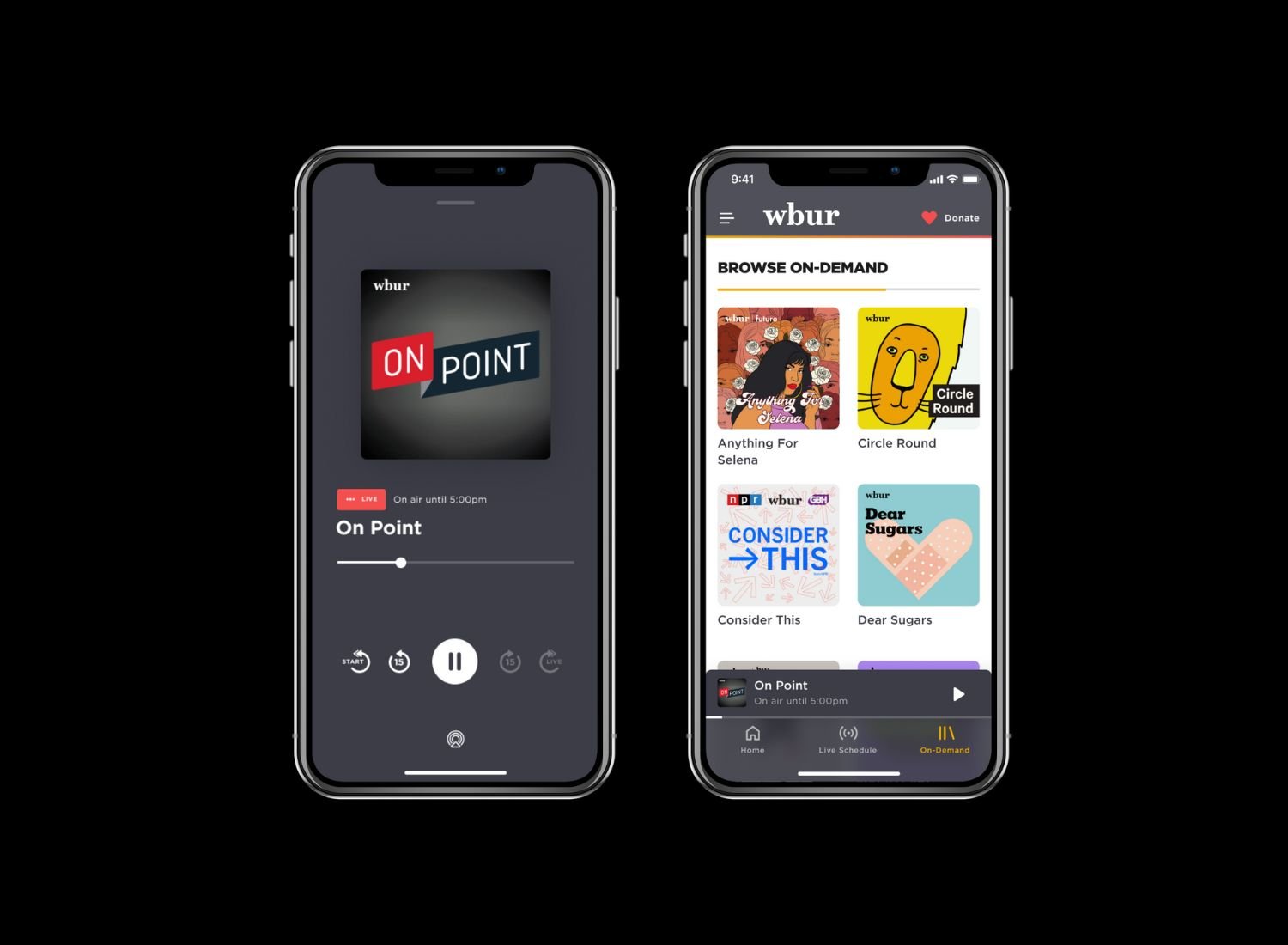 Read more about: On Demand and Intuitive WBUR Mobile App