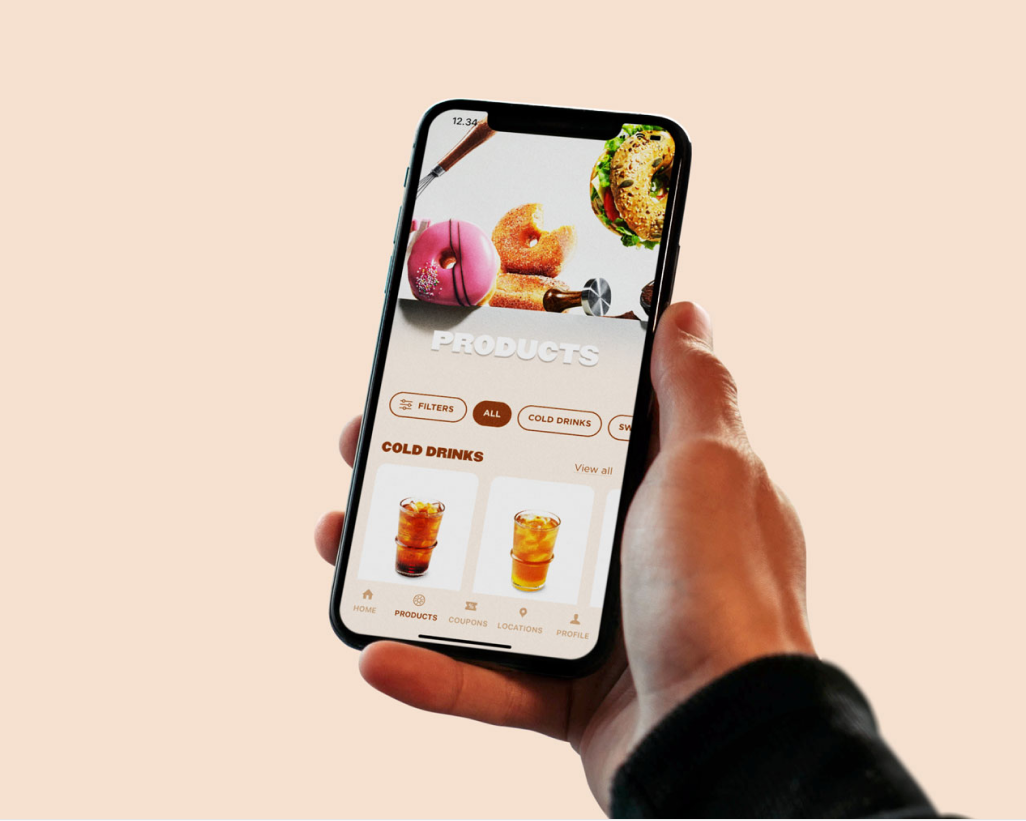 Arnolds mobile app layout